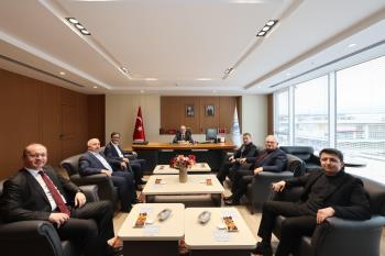 Tavşanlı Belediye Başkanı ve Baştaş Grup Yönetim Kurulu Başkanından Rektörümüze Nezaket Ziyareti